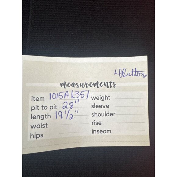 ZARA Black Small Vest With Button Closure Fitted Knit Design - Picture 13 of 14